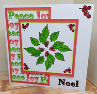 Pink Frog Crafts Festive Greetings A5 Clear Stamp Set