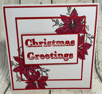 Pink Frog Crafts Festive Greetings A5 Clear Stamp Set