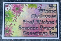 Pink Frog Crafts Festive Greetings A5 Clear Stamp Set