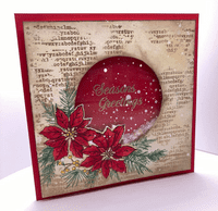 Pink Frog Crafts Festive Greetings A5 Clear Stamp Set