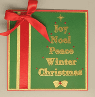 Pink Frog Crafts Festive Greetings A5 Clear Stamp Set