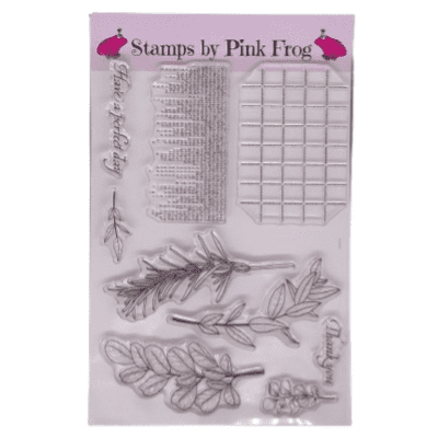 Pink Frog Crafts Foliage & More A5 Clear Stamp Set