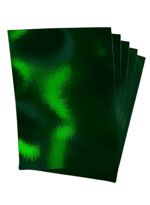 Pink Frog Crafts Green Rainbow Mirror Card 320gsm 5 A4 Sheets