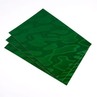 Pink Frog Crafts Green Satin Card 240gsm 3 A4 Sheets