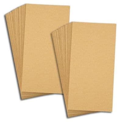 Pink Frog Crafts Kraft Unscored Card 350gsm 50 15cm x 30cm Sheets