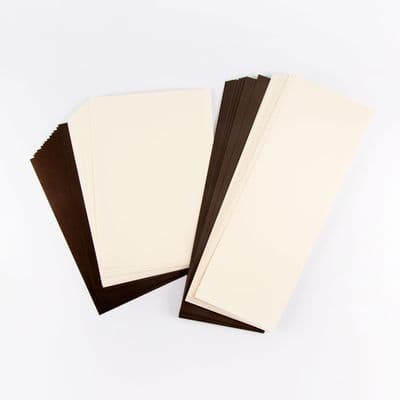 Pink Frog Crafts Large Landscape / Portrait Memory Book Kit - True Brown & True Ivory