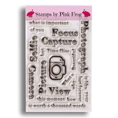 Pink Frog Crafts Life On Camera A5 Clear Stamp Set