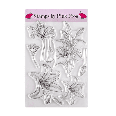 Pink Frog Crafts Lily A5 Clear Stamp Set