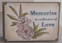 Pink Frog Crafts Memories & Moments A5 Clear Stamp Set
