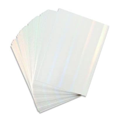 Pink Frog Crafts Opal Holographic A4 Mirror Card 220gsm