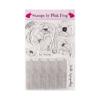 Pink Frog Crafts Poppy A5 Clear Stamp Set
