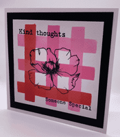 Pink Frog Crafts Precious Poppies A5 Clear Stamp Set