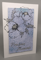 Pink Frog Crafts Precious Poppies A5 Clear Stamp Set