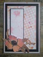 Pink Frog Crafts Precious Poppies A5 Clear Stamp Set