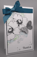 Pink Frog Crafts Precious Poppies A5 Clear Stamp Set