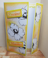 Pink Frog Crafts Precious Poppies A5 Clear Stamp Set
