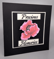 Pink Frog Crafts Precious Poppies A5 Clear Stamp Set