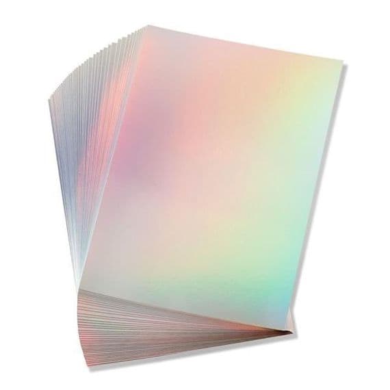 Pink Frog Crafts Rainbow A4 Mirror Card 220gsm