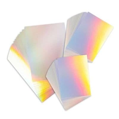 Pink Frog Crafts Rainbow Mirror A5 & A6 Card Collection 220gsm 120 Sheets