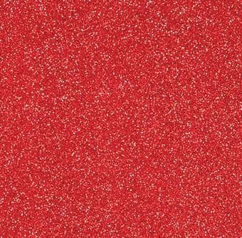 Pink Frog Crafts Red Low-Shed Glitter Card 225gsm