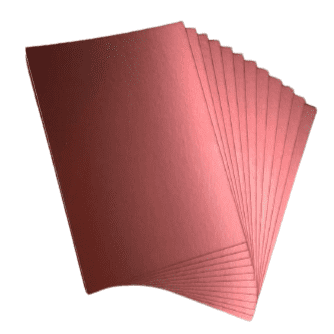 Pink Frog Crafts Red Velvet Card 300gsm 12 A6 Sheets