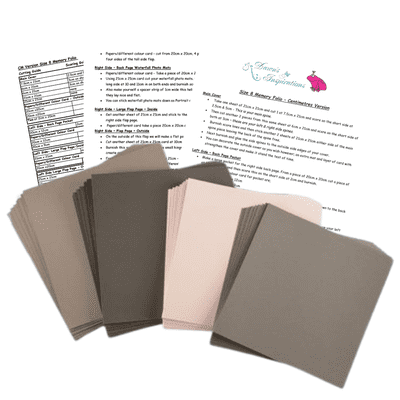 Pink Frog Crafts Size 8 Memory Folio Kit - Tonal Collection