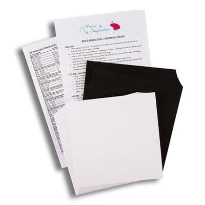 Pink Frog Crafts Size 8 Memory Folio Kit - True Black & True Bright White Linen