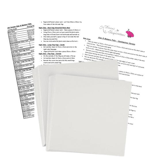 Pink Frog Crafts Size 8 Memory Folio Kit - Watercolour