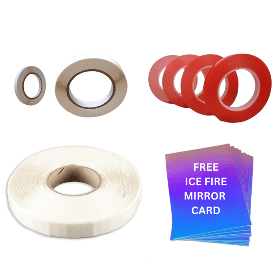 Pink Frog Crafts Special Adhesive Bundle - Includes Free Mirror Card & Storage Box