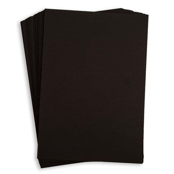 Pink Frog Crafts True Black A4 Card 280gsm