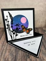 Pink Frog Crafts True Black Unscored Card 280gsm 13cm x 26cm