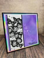 Pink Frog Crafts True Black Unscored Card 280gsm 13cm x 26cm