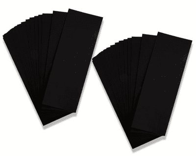 Pink Frog Crafts True Black Unscored Card 280gsm 15cm x 42cm