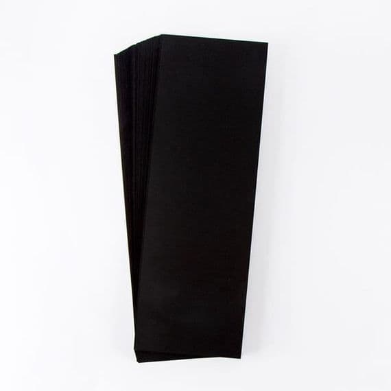 Pink Frog Crafts True Black Unscored Card 280gsm 40 10cm x 40cm Sheets