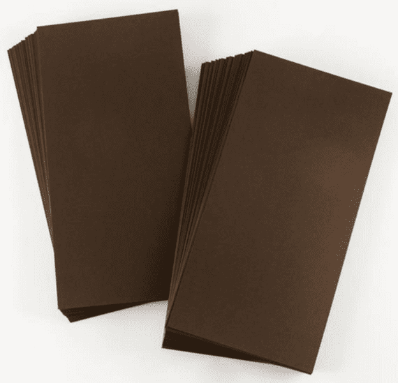 Pink Frog Crafts True Brown Unscored Card 290gsm 13cm x 26cm