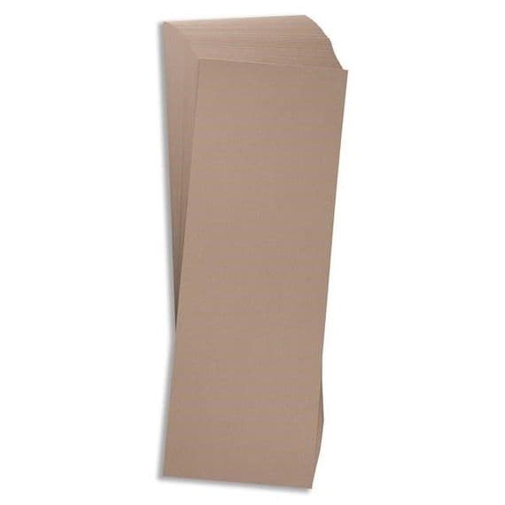 Pink Frog Crafts True Light Brown Unscored Card 290gsm 10.5cm x 30cm - BOGOF