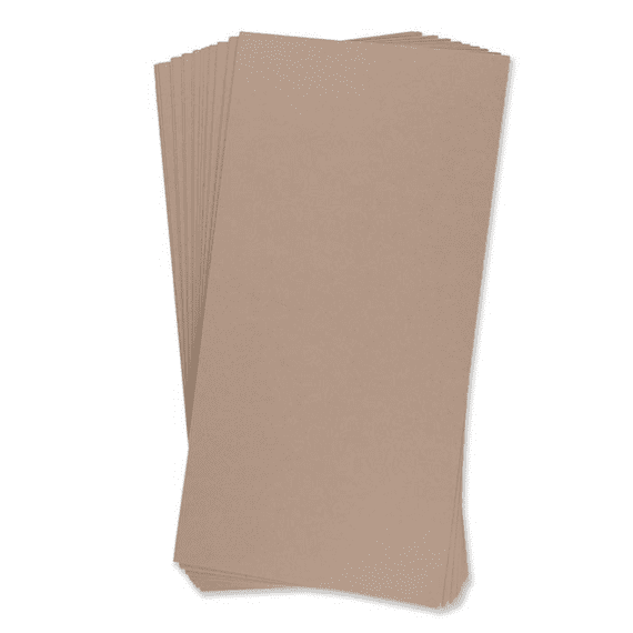 Pink Frog Crafts True Light Brown Unscored Card 290gsm 13cm x 26cm