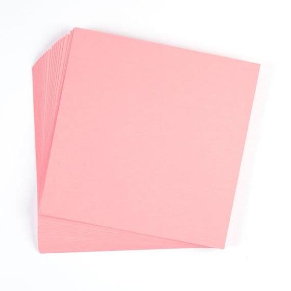 Pink Frog Crafts True Pink Unscored Card 285gsm 20cm x 20cm
