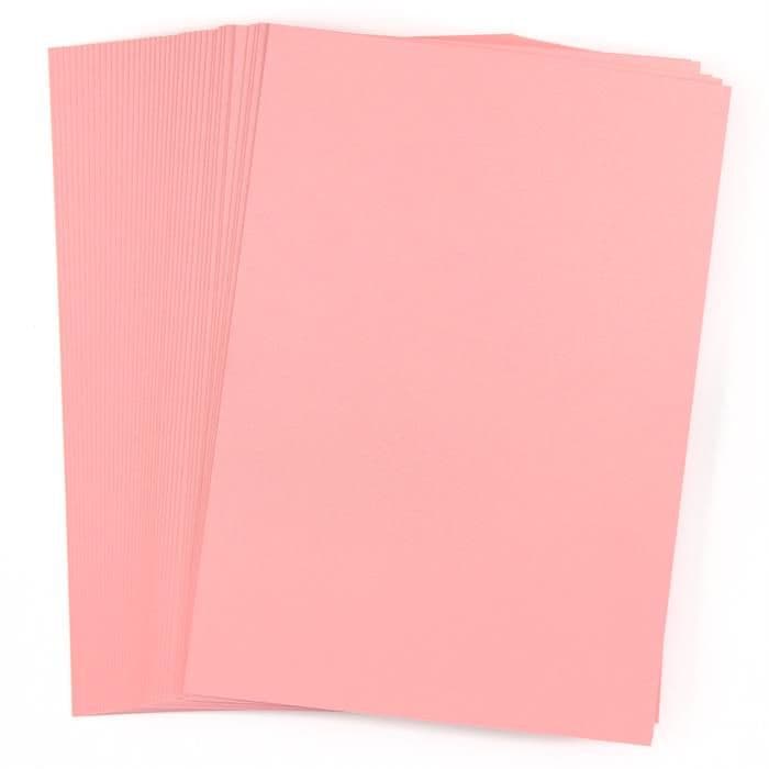 Pink Frog Crafts True Pink Unscored Card 285gsm 40 21cm x 30cm Sheets