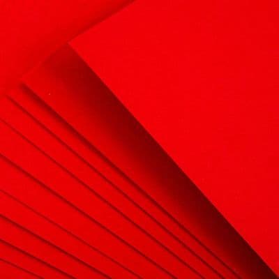 Pink Frog Crafts True Red Card 290gsm 20 A3 Sheets