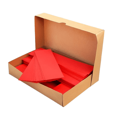 Pink Frog Crafts True Red Card Offcuts 290gsm 2kg Approx