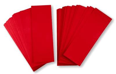 Pink Frog Crafts True Red Unscored Card 290gsm 10.5cm x 30cm