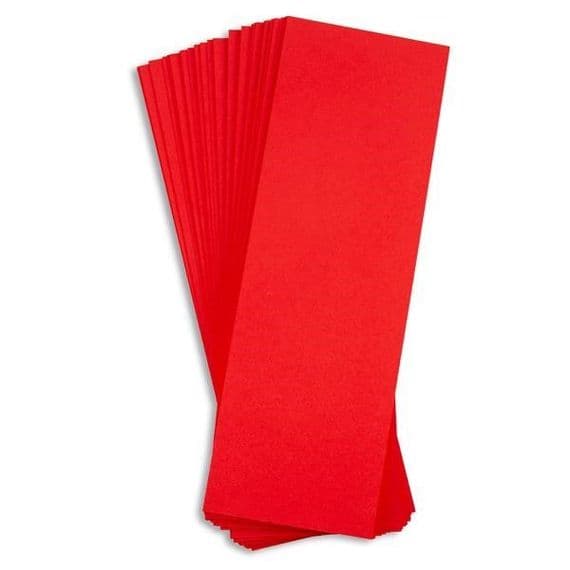 Pink Frog Crafts True Red Unscored Card 290gsm 12cm x 36cm