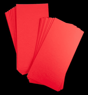 Pink Frog Crafts True Red Unscored Card 290gsm 20cm x 40cm
