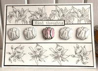 Pink Frog Crafts Typewriter Sentiments A5 Clear Stamp Set