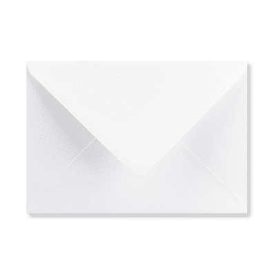 Pink Frog Crafts White C5 Diamond Flap Envelopes 100gsm