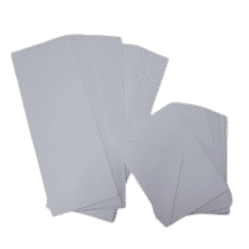 Pink Frog Crafts White Textured Leather Card 270gsm 50 15cm x 42cm Sheets with 50 C5 Envelopes FREE