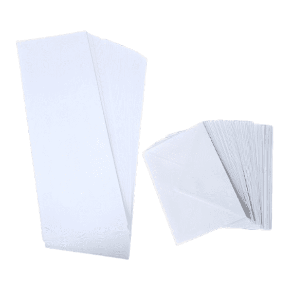Pink Frog Crafts White Textured Leather Card 270gsm 50 15cm x 42cm Sheets with 50 C5 Envelopes FREE