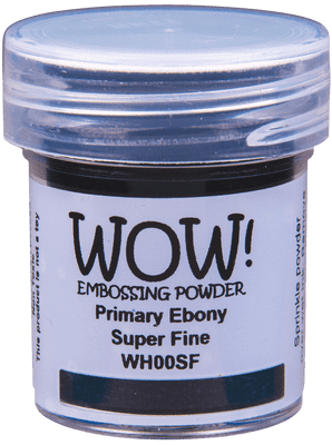 Primary Ebony Black Super Fine Wow Embossing Powder 15ml