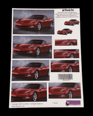 Red Sports Car 3D Stackers By Tina and Co - BOGOF